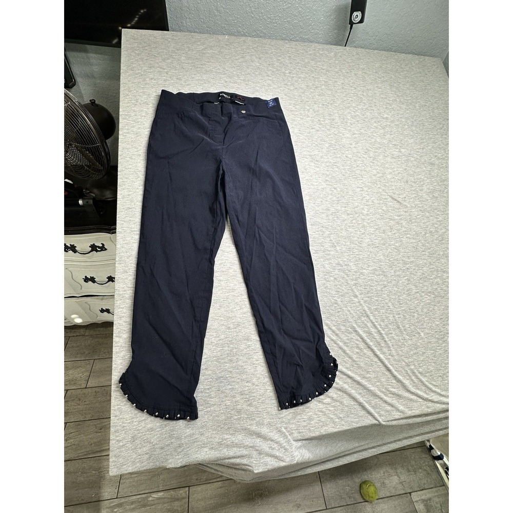 Robell Modell Rose 09 Regular‎ 42 Navy Beaded Bottom Pants